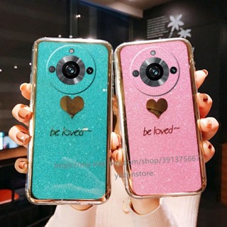 พร้อมส่ง เคสโทรศัพท์มือถือแข็ง ป้องกันเลนส์ ปิดด้านหลัง ประดับกลิตเตอร์ สําหรับ Realme 11 Pro Pro+ 10T 10 Pro Pro+ 4G 5G Phone Case เคส