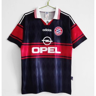 เสื้อกีฬาแขนสั้น ลายทีมชาติฟุตบอล Bayern Stadium 97-99 ชุดเหย้า สไตล์วินเทจ