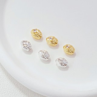 สร้อยข้อมือ ลูกปัดเงิน 18K ประดับเพทาย แฮนด์เมด DIY