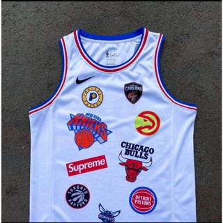 เสื้อกีฬาแขนสั้น ลายทีม Lab Supreme x NBA อเนกประสงค์ สําหรับผู้ชาย 818281