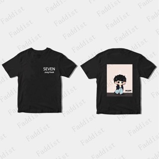 เสื้อยืดแขนสั้นลําลอง คอกลม ผ้าฝ้าย พิมพ์ลายอัลบั้ม KPOP Bangtan Boys Jung Kook SEVEN 7 สําหรับผู้ชาย และผู้หญิง 2023