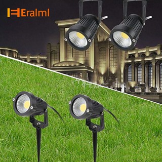 Eralml หลอดไฟ LED 5w COB กันน้ํา สําหรับตกแต่งสวน สนามหญ้า กลางแจ้ง