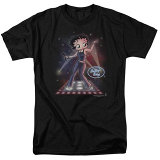 เสื้อยืด ผ้าฝ้าย พิมพ์ลายอนิเมะ Betty BOOP BBMC Miss Betty ทรงหลวม สไตล์ยุโรป และอเมริกา