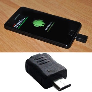 ดองเกิลโหมดดาวน์โหลด จิ๊กดาวน์โหลด Micro USB สีดํา สําหรับ Samsung Galaxy S S2 S3 S4 Note 1 2 3 ☆Litastefulvedo