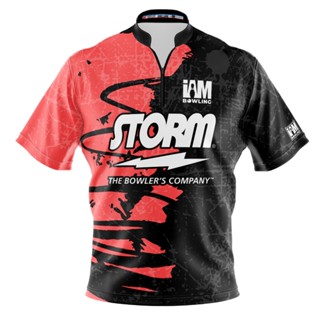 Storm DS เสื้อโปโล แขนสั้น พิมพ์ลายโบว์ลิ่ง 2148-ST 3D