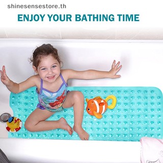 Shine พรมปูพื้น PVC กันลื่น ขนาดใหญ่ 40*100 ซม. พร้อมจุกสุญญากาศ สําหรับห้องน้ํา