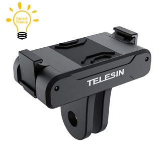 Telesin อะแดปเตอร์กล้องแอคชั่น แม่เหล็ก สองกรงเล็บ สําหรับ DJI OSMO Action 3 อุปกรณ์เสริม