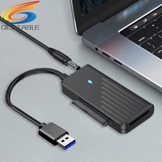 สายเคเบิลอะแดปเตอร์ USB3.0 เป็น SATA 5Gbps 2.5 3.5 นิ้ว HDD Converter NVME สําหรับแท็บเล็ต PC