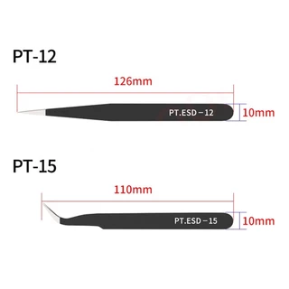 3D tool Tweezers Set ESD Anti Static Stainless Steel Tweezers Repair Tools 3D Printer Part