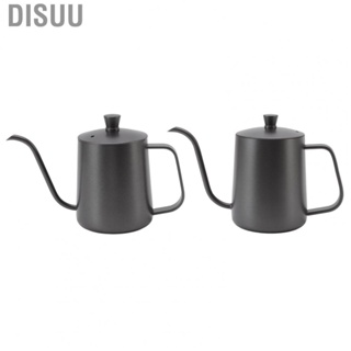 Disuu Hanging Ear Coffee Kettle  Black Easy Cleaning Rustproof S Shaped Spout Long Narrow Portable for Office Cafe