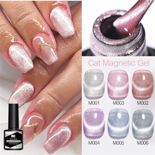 【COD】 Nee Jolie 8.5ml Cat Eye Gel Nail Polish Magnetic Uv Soak Off Gel Varnish Rosy Clouds Light Nail Art Gel Lacquer For Professional Nail Salon 6 Colors