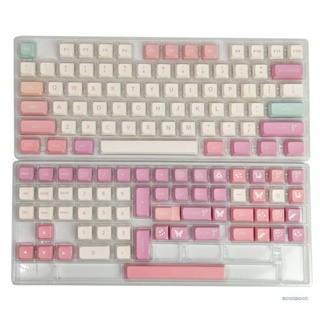 Lucky XDA ชุดปุ่มกดคีย์บอร์ด PBT สีย้อม สําหรับเล่นเกม