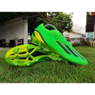 Adidas X Speedportal.1 FG - Solar Green Core รองเท้าฟุตบอล สีดํา