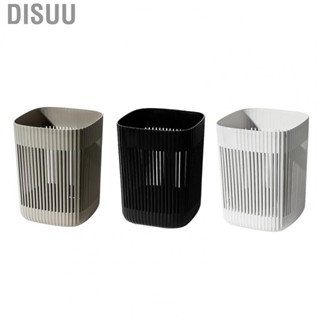 Disuu Plastic Wastebasket  Hollow Waste Bin for Bedroom