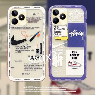 ใหม่ เคสโทรศัพท์มือถือ ซิลิโคนนุ่ม ใส ลายสัญลักษณ์ Fahion Air Max สําหรับ Realme 11Pro+ 5G 11 10 Pro Plus C53 C55 NFC C33 C30 C30S 4G 11