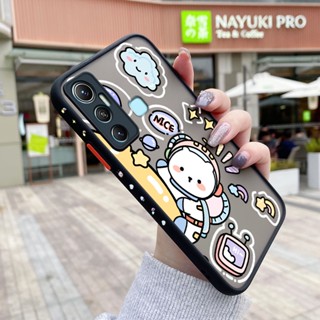 เคสโทรศัพท์มือถือแบบแข็ง ใส กันกระแทก ลายการ์ตูนอวกาศ มีลายด้านข้าง สําหรับ Infinix Hot 12 Play Hot 12i Hot 10i Hot 11 2022