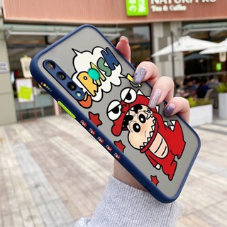 เคสซิลิโคนใส ขอบสี่เหลี่ยม กันกระแทก ลายการ์ตูนชินจัง สําหรับ Huawei Y7P P40 Lite E