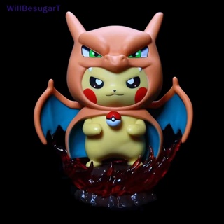 [WillBesugarT] โมเดลฟิกเกอร์ รูปปั้นการ์ตูนอนิเมะ Pikachu Cos Gengar Charizard Kawaii ของขวัญ ของเล่นสะสม สําหรับเด็ก