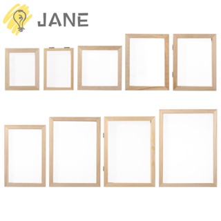 Jane แม่พิมพ์ตาข่ายไม้ หลายขนาด สําหรับทํากระดาษ