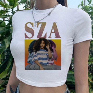 Sza yk2 เสื้อครอป สวยงาม น่ารัก แฟชั่นเกาหลี เสื้อผ้าเพื่อความสวยงาม