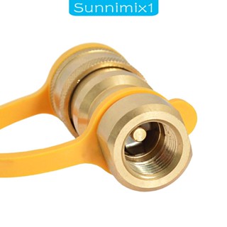 [Sunnimix1] อะแดปเตอร์ควบคุมถังทิ้ง 1 ปอนด์ 1/4 นิ้ว ปลั๊กเชื่อมต่อ เชื่อมต่อเร็ว สําหรับรถพ่วง หม้อหุงข้าว บาร์บีคิว