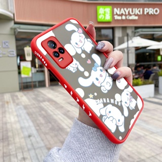 เคสโทรศัพท์มือถือแบบแข็ง ใส กันกระแทก ลายการ์ตูนสุนัข Laurel สําหรับ VIVO Y73 2021 V21E 4G