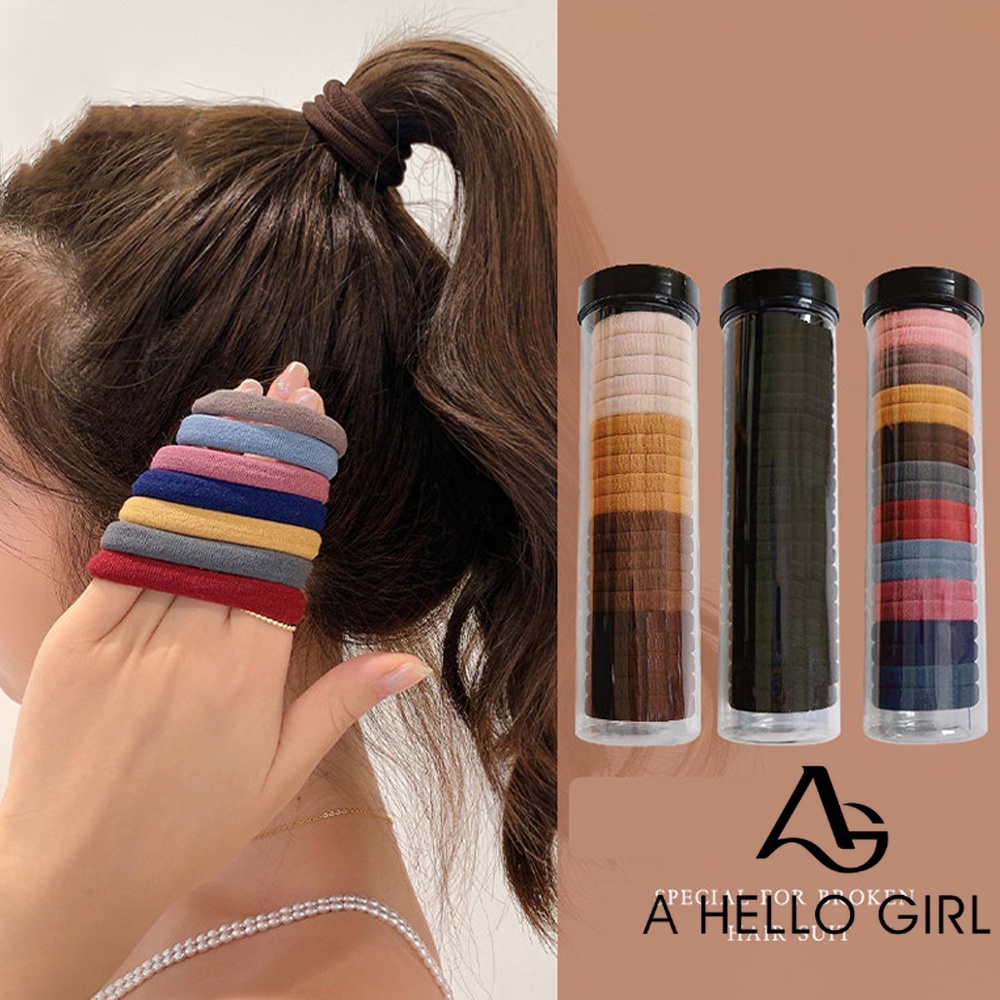 A HELLO GIRL ยางรัดผมหางม้า ยางรัดผม แบบเรียบง่าย ฤดูร้อน สําหรับเด็กผู้หญิง 2023