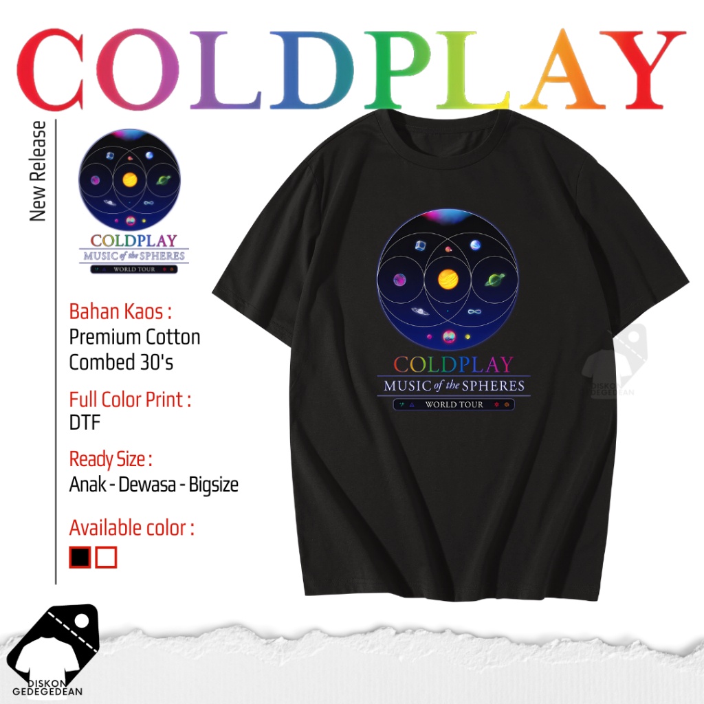 แฟชั่น เสื้อยืด Coldplay - Coldplay - เสื้อ Coldplay - Coldpay Type 5