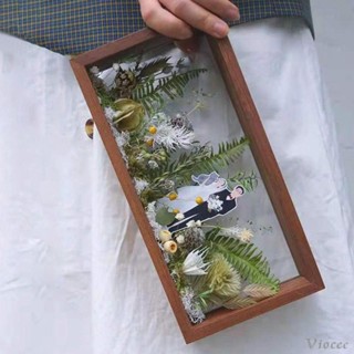 [Viocee] กรอบรูปดอกไม้แห้ง แบบใส สําหรับตกแต่งโต๊ะ DIY