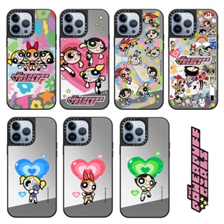 เคสโทรศัพท์มือถือกระจก กันกระแทก ลาย TiFY Powepuff Girls สําหรับ iPhone 15 Pro max 14 Promax 13 mini 11 XS XR XSMAX 7G 7 Plus SE2020