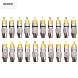 【DREAMLIFE】New Metal 42 * 11mm Replacement Repair Gold Plated Soldering Adapter Connectors