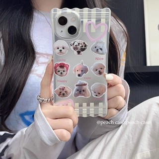 Ins ใหม่ เคสป้องกันโทรศัพท์มือถือ ลายการ์ตูนลูกสุนัขน่ารัก กันกระแทก สําหรับ Apple Iphone 14promax 13 11 14pro 13pro 14