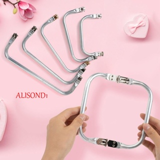 Alisond1 กรอบโลหะ สไตล์วินเทจ สําหรับล็อคกระเป๋า งานฝีมือ DIY