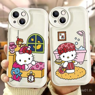 เคสป้องกันโทรศัพท์มือถือ แบบนิ่ม ลายการ์ตูนคิตตี้ สําหรับ iPhone 11 12 13Promax 14 6s 7 8p