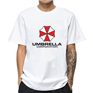 เสื้อยืดลําลอง แขนสั้น คอกลม พิมพ์ลายร่ม Resident Evil แฟชั่นฤดูร้อน สําหรับผู้ชาย และผู้หญิง