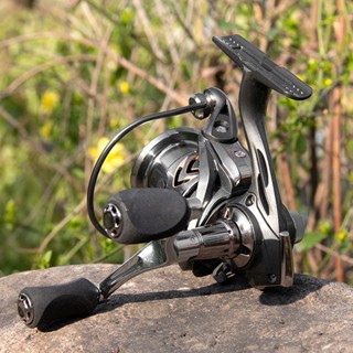 Fishi Spinning Reel Double Rocker Wheel Nylon Metal Surf อันทรงพลังสำหรับการตกปลาน้ำจืดน้ำเค็ม