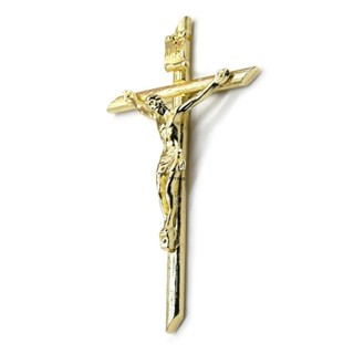 ✿ Crucifix จี้สร้อยคอทอง 24K รูปไม้กางเขนพระเยซู เครื่องประดับ สําหรับสร้อยคอ DIY