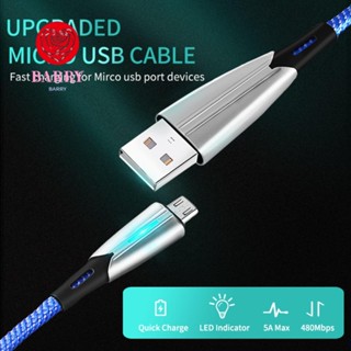 Barry สายชาร์จ Micro USB 1 เมตร หัวเดี่ยว ชาร์จเร็วมาก สาย Micro LED USB