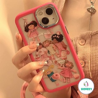 เคสโทรศัพท์มือถือ TPU นิ่ม กันกระแทก ปิดด้านหลัง ลายกราฟฟิตี้ สีชมพู สําหรับ iPhone 14 Pro Max 13 12 Pro Max 11