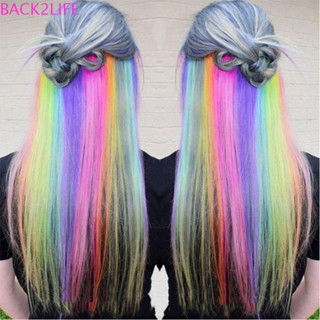 Back2life กิ๊บติดผม สีรุ้ง แถบสี 50 ซม.