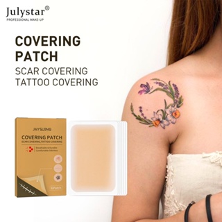 JULYSTAR Jaysuing คอนซีลเลอร์ที่มองไม่เห็น Patch Skin Tattoo Scar Covering Sticker Waterproof Tone