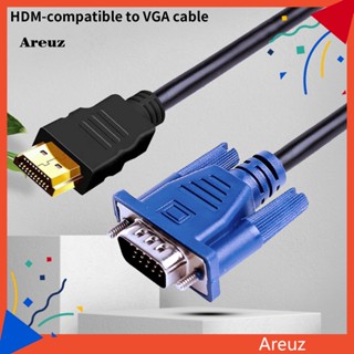 Are สายเคเบิล HDMI เป็น VGA ตัวผู้ เป็น VGA ตัวผู้ 15 ม. กันสัญญาณรบกวน ความคมชัดสูง สําหรับเดสก์ท็อป