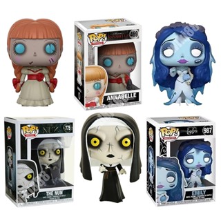 Funko Pop Annabelle 469 The Nun 775 Tim Burtons Corpse Bride EMILY Valak 987 โมเดลฟิกเกอร์ภาพยนตร์สยองขวัญ ของขวัญ สําหรับตกแต่งออฟฟิศ