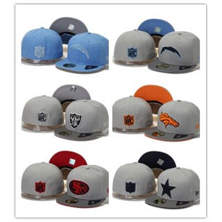 คุณภาพสูง ใหม่ Era NFL Fitted Hat ผู้ชาย ผู้หญิง 59FIFTY หมวกปิดเต็มรูปแบบ หมวกกีฬา เย็บปักถักร้อย Topi