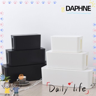 DAPHNE กล่องเก็บสายไฟ ปลั๊กซ็อกเก็ต สายชาร์จ แบบตั้งโต๊ะ