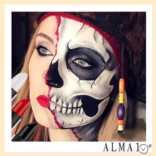 Alma ครีมทาปาก และจมูก แบบแท่ง สีดํา|Sfx เครื่องแต่งกายคอสเพลย์ แต่งตา สีดํา สําหรับปาร์ตี้ฮาโลวีน