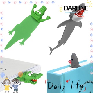 DAPHNE 3D Bookmark Creative Kids Gifts Crocodile Shark Bookmark Of Pages School Supplies
