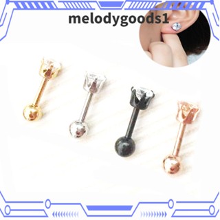 Melodygoods1 ต่างหูเหล็กไทเทเนียม เครื่องประดับแฟชั่นสตรี 1 ชิ้น