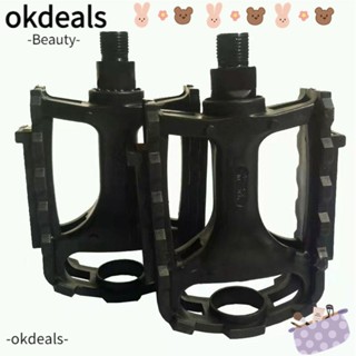 OKDEALS ที่เหยียบเท้า แบบพกพา อุปกรณ์เสริม สําหรับรถจักรยาน จํานวน 1 คู่ (2 ชิ้น)