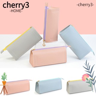 Cherry3 กระเป๋าเก็บแปรงแต่งหน้า หนัง Pu แบบพกพา สไตล์สร้างสรรค์